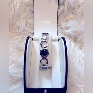 MOVADO ONO MOP Dial Diamond silver Steel Bracelet Women's Watch